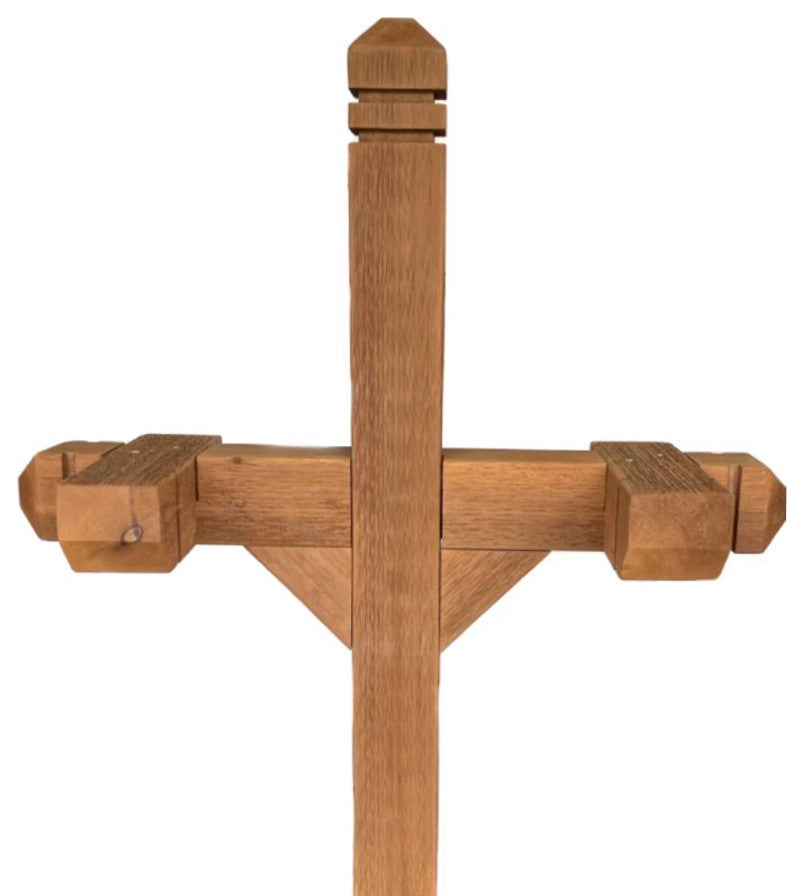 Decorative Cedar Wood Double Mailbox Post