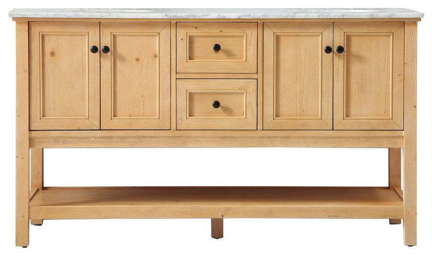 Home Living 22" Transitional Natural Wood-Light Bathroom Vanity