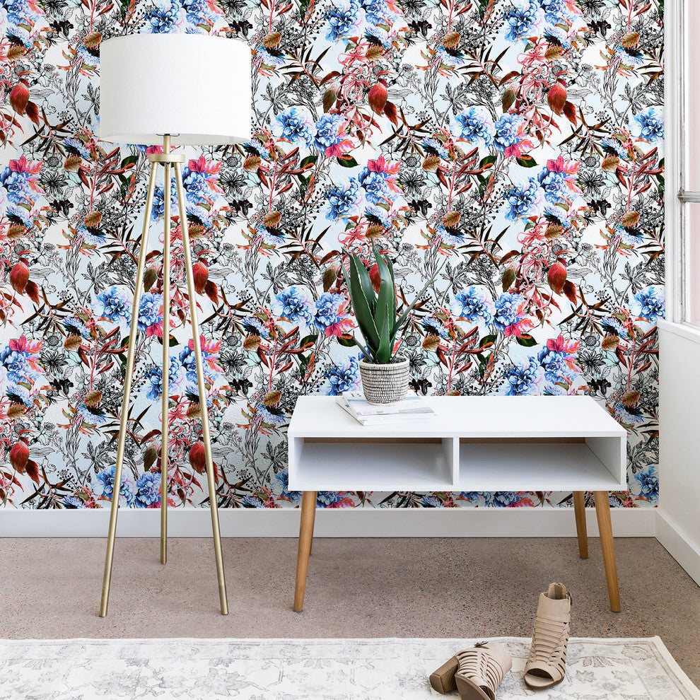 Deny Designs Marta Barragan Camarasa Bloom Meadow Wallpaper, Multi, 2'x4'