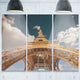 "View Paris Eiffel Tower Under Dark Sky" Metal Wall Art, 3 Panels, 36"x28"