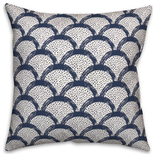 Navy Scallops 20x20 Indoor/Outdoor Pillow
