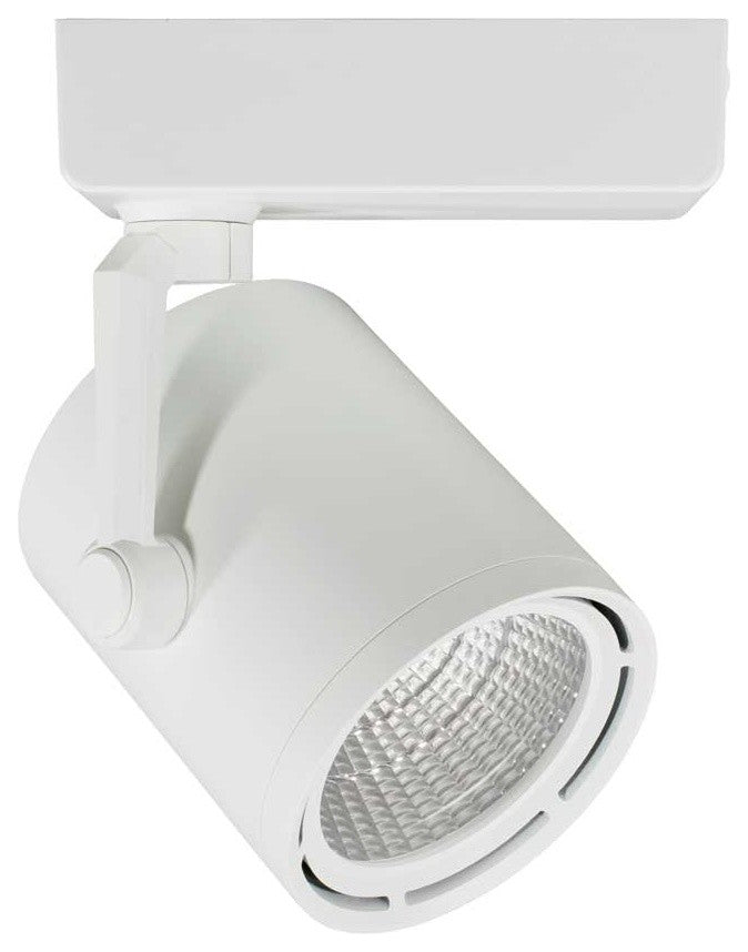 JESCO 1-Light COB LED H Track Head Fixture 60 Degree Beam Angle 3000K, White