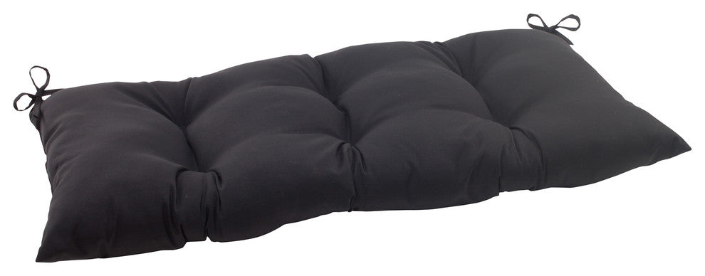 Fresco Wrought Iron Loveseat Cushion, Black