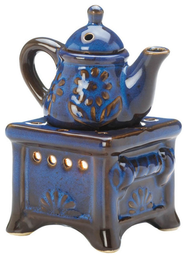Blue Teapot Stove Oil Warmer