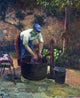 Camille Pissarro Washerwoman, Gallery Wrapped Canvas Print, 20"x25"