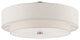 Meridian 5 Light Brushed Nickel Semi-Flush