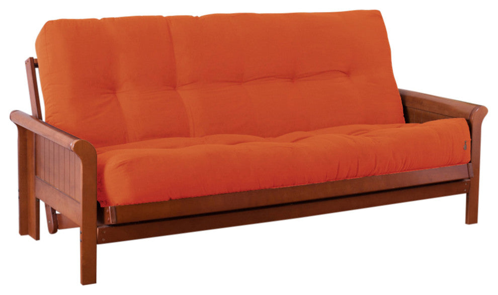 Blazing Needles Renewal 9" Twill Full Futon Mattress, Tangerine Dream