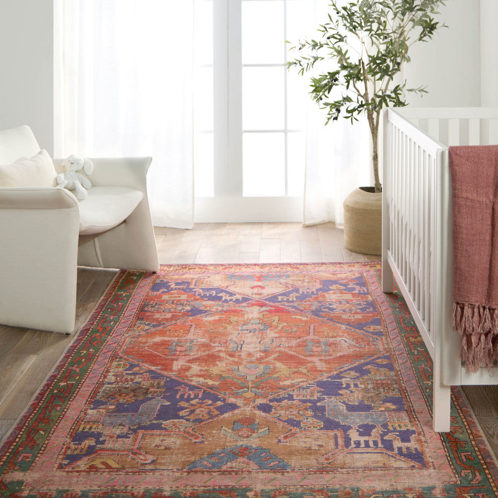 Vibe by Jaipur Living Sancho Medallion Orange/Purple Area Rug 9'X12'