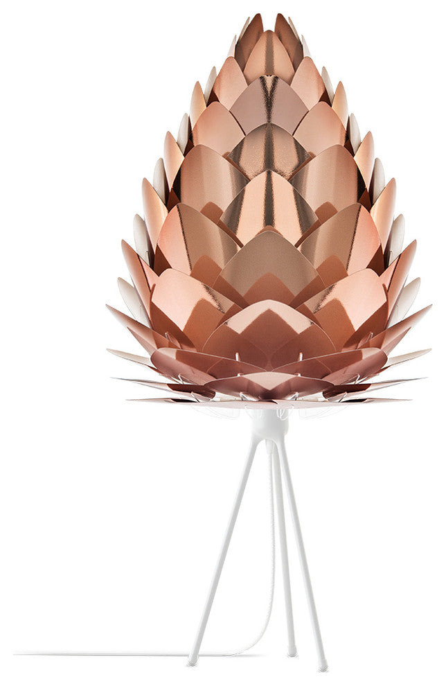 Conia 32" H Table Lamp, White/Copper