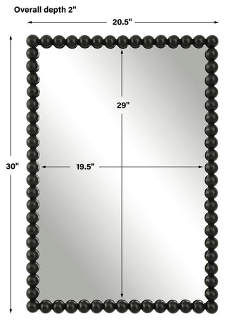 Uttermost Serna Black Vanity Mirror