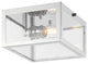 Grayson 12" Metal and Glass LED Flush Mount, Chrome