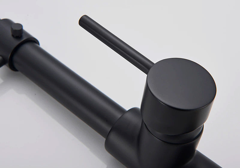 Solid Brass Deck Mounted Kitchen Sink Faucet