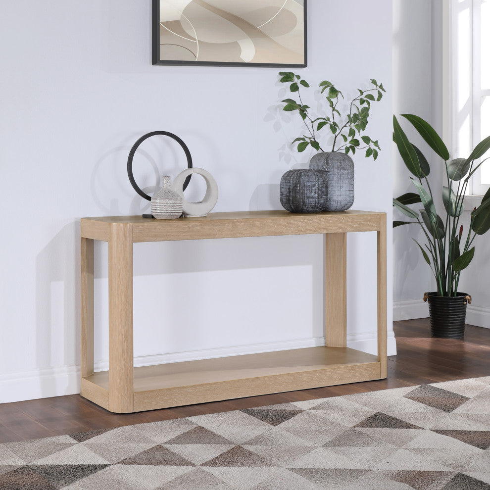 Reeves Table, Black, Coffee Table, Natural, Console Table