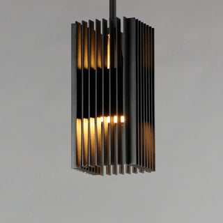 ET2 E30119 Rampart 6"W LED Outdoor Mini Pendant - Black