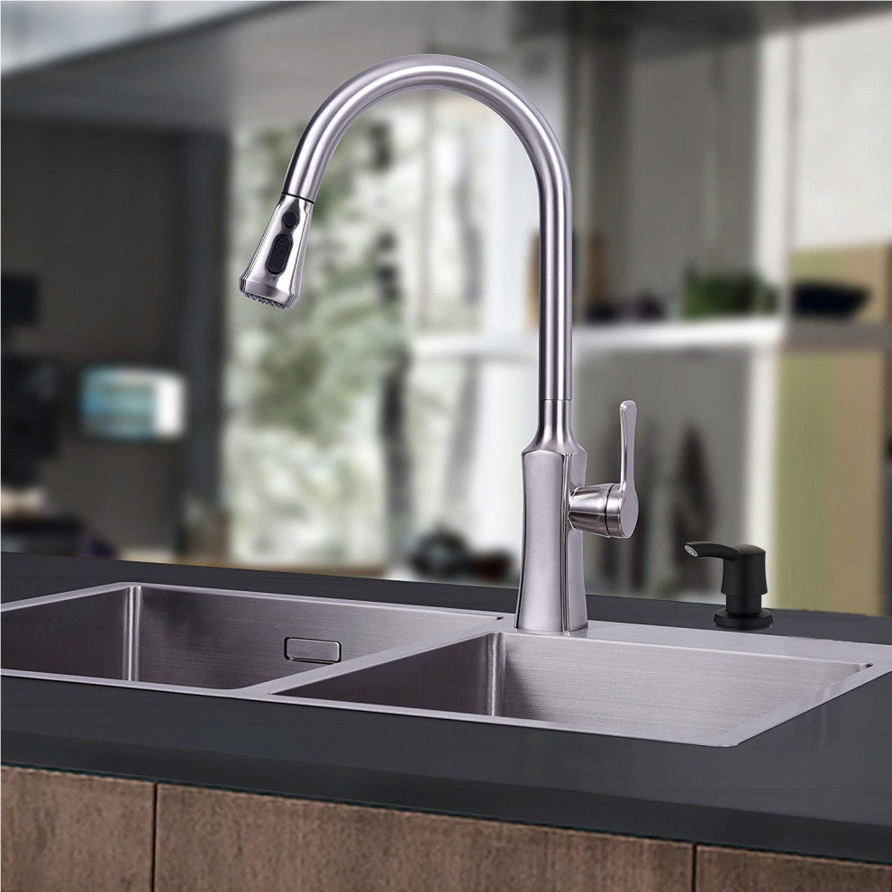 Soap Dispenser for Kitchen Sink, Matte Black