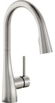 LKGT4083LS Elkay Gourmet Single Hole Kitchen Faucet, Lustrous Steel