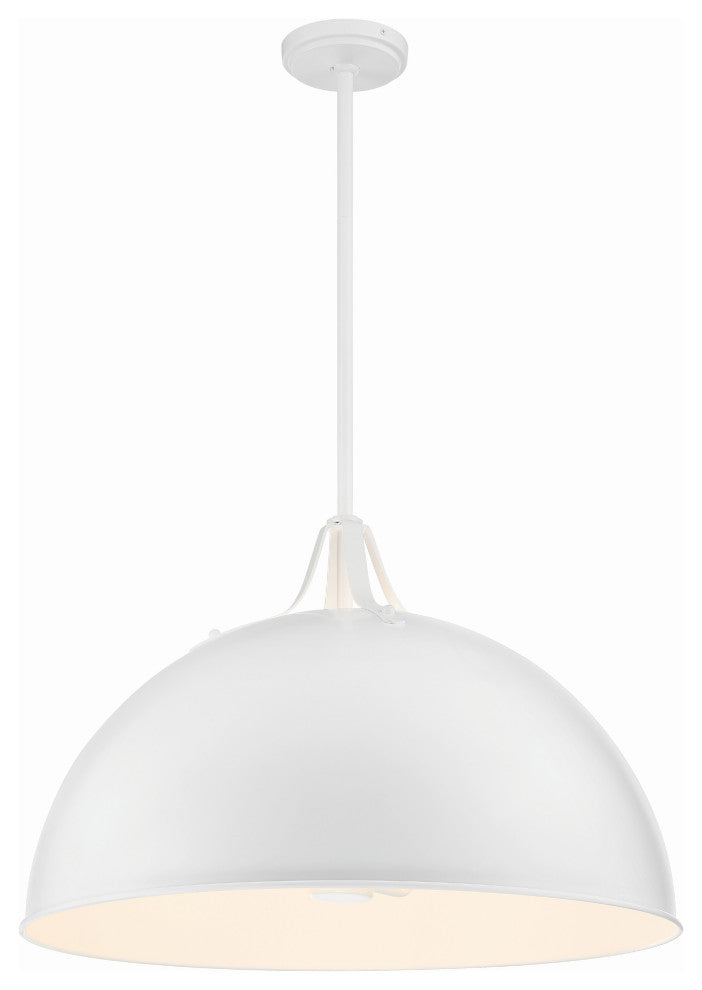 Soto 3-Light White Pendant