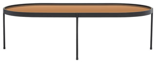 Safavieh Emmerick Mirrored Coffee Table, Rose Gold/Black