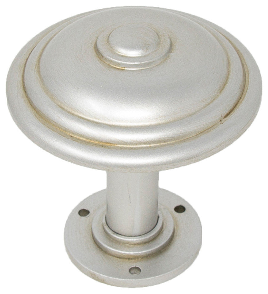 Urbanest Tondo Metal Drapery Medallion Holdback, Antique Pewter