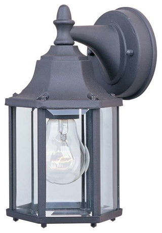 Maxim Builder Cast 1-Light Outdoor Wall Lantern Black - 1026BK
