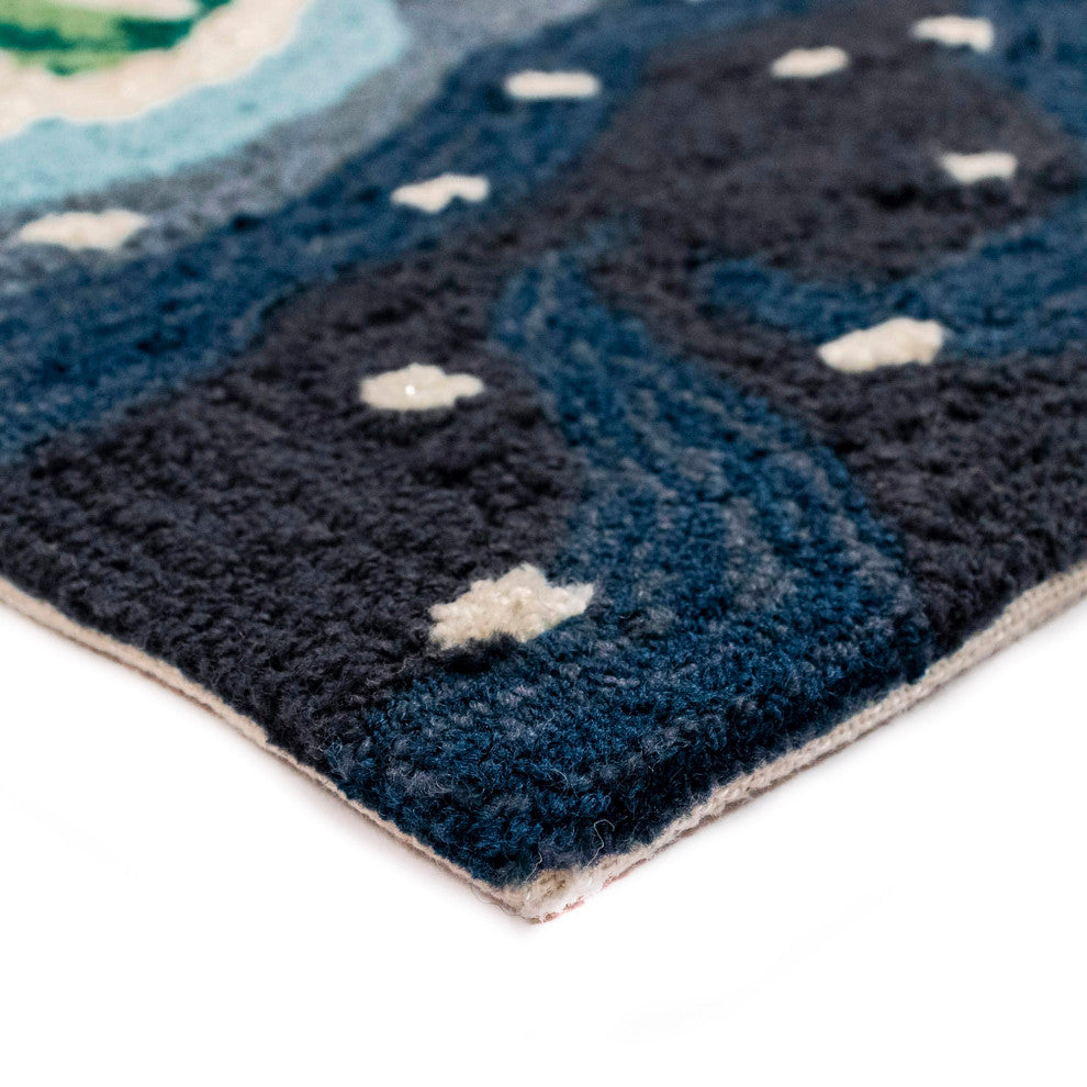 Frontporch Xmas Tree Indoor/Outdoor Rug Midnight 2'x3'