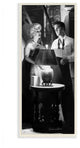 Stupell Industries Lamp Light Vintage Black And White Movie Star, 7 x 17