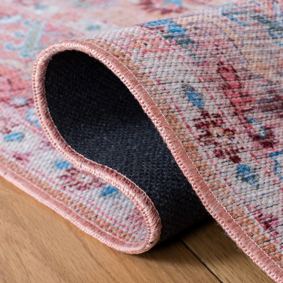 Safavieh Serapi Sep515B Vintage and Distressed Rug, Beige and Pink, 5'3"x7'6"