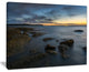 "Bluish Sunset At La Perouse Sydney" Seashore Canvas Print, 20"x12"