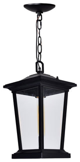 Leawood 1 Light Black Outdoor Hanging Light