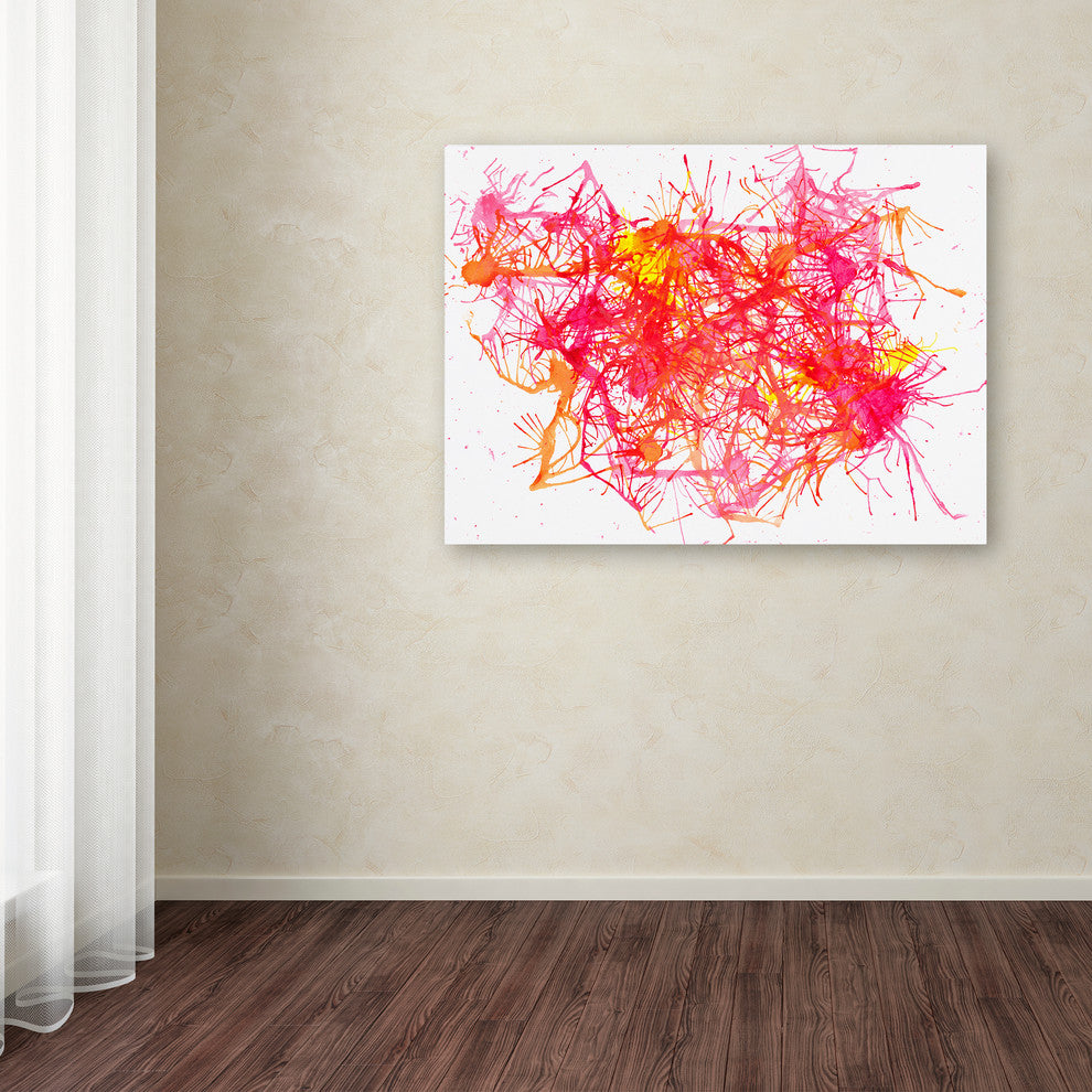Hello Angel ''Splatters 2'' Canvas Art, 32x24