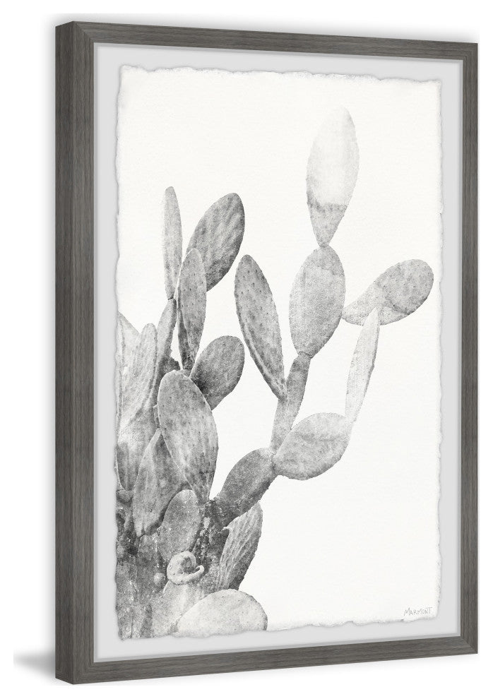 "Prickly Bloom" Framed Painting Print, 12x18