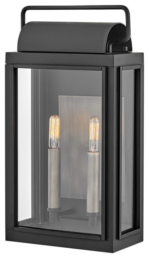 Hinkley Lighting 2844 Sag Harbor 2 Light 17" Tall Outdoor Wall - Black