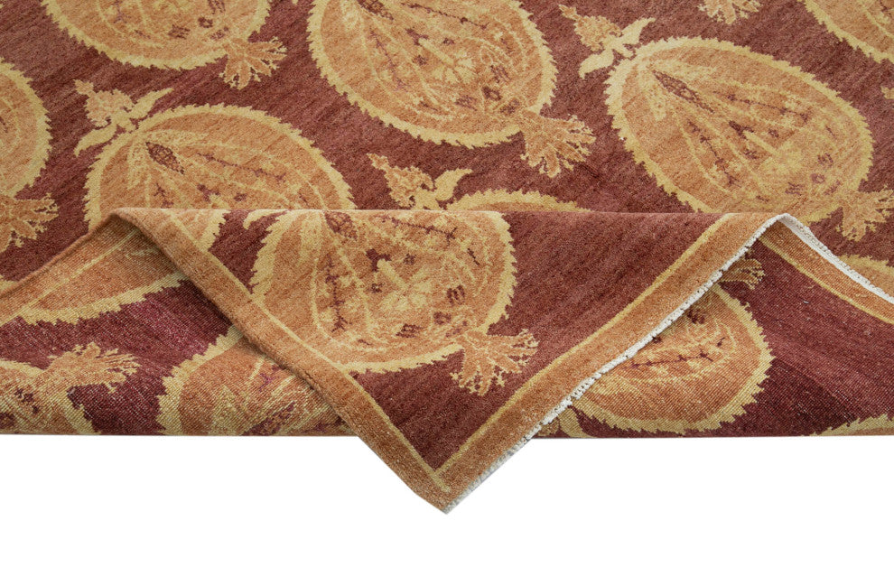 Rug N Carpet - Handwoven Oriental 5' 10" x 8' 0" Wool Oushak Area Rug