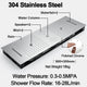 LED Phone Controlled Musical Shower System, Matte Black C - Phone Control Light