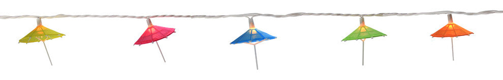 Colorful Sun Umbrella Patio and Garden Novelty Christmas Lights