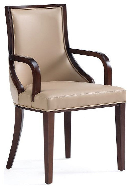 Manhattan Comfort Grand Dining Armchair, Tan, Single