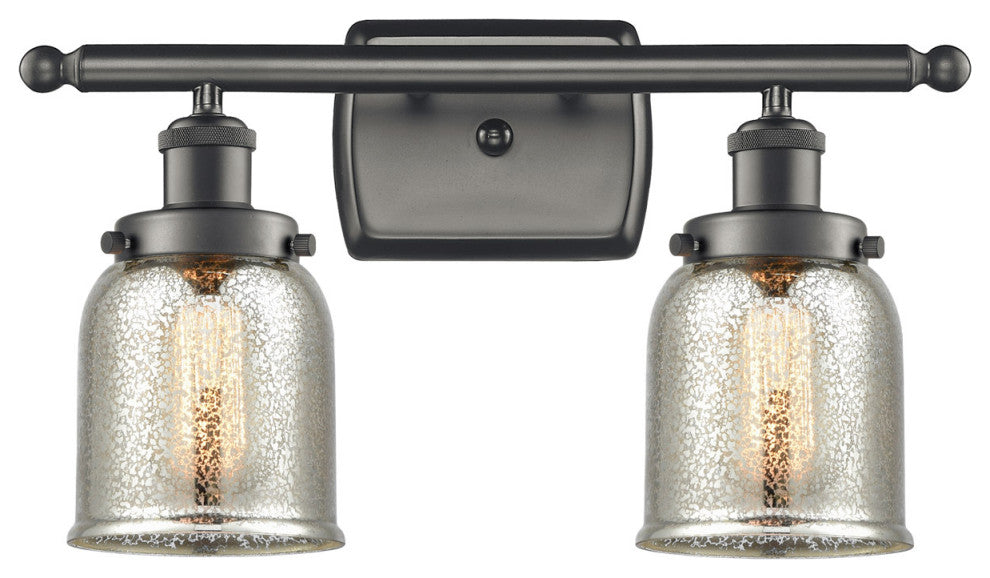 Innovations 916-2W-OB-G58 2-Light Bath Vanity Light, Oil Rubbed Bronze