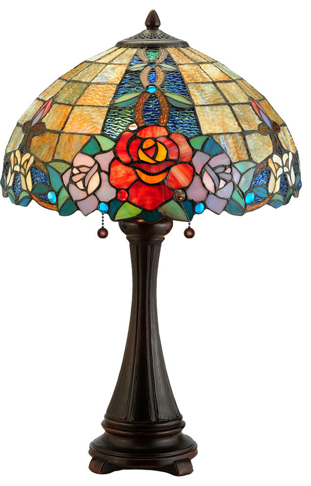 25H Rose Vine Table Lamp