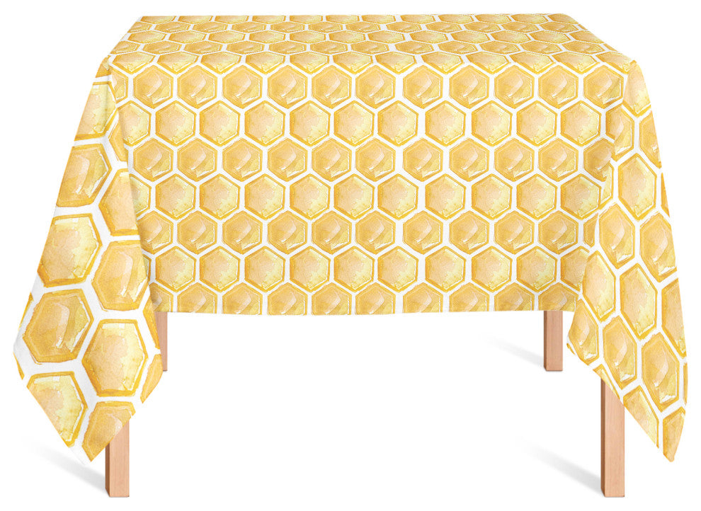 Painted Honeycomb 58x58 Tablecloth