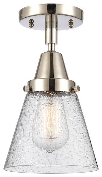 INNOVATIONS LIGHTING 447-1C-PN-G64 Small Cone Flush Mount