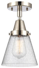 INNOVATIONS LIGHTING 447-1C-PN-G64 Small Cone Flush Mount
