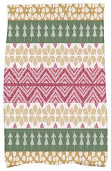 FairIsle, Geometric Print Kitchen Towel, Green, 18 x 30"