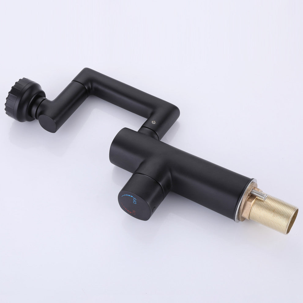 Deck Mounted Industrial Single Handle Bathroom Faucet, Single Hole