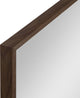 Rhodes Framed Hexagon Wall Mirror, Walnut Brown, 22x31
