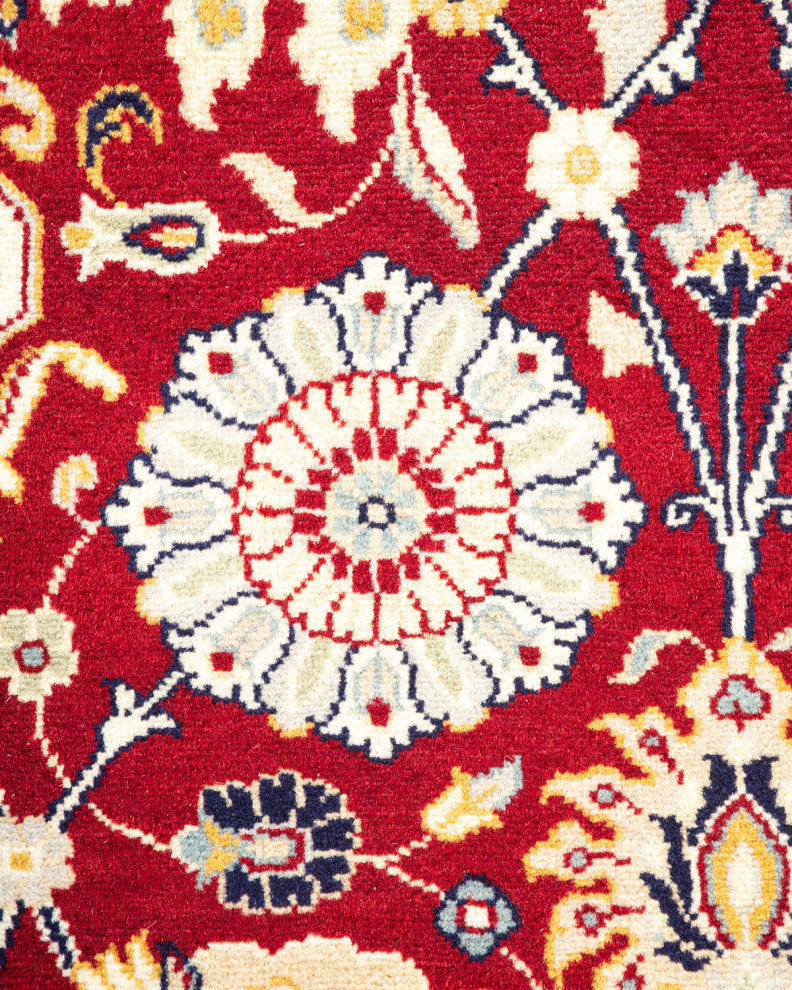 Banda, One-of-a-Kind Hand-Knotted Area Rug Red, 4'2"x6'2"