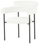 Portia Oyster Fabric Dining Chair