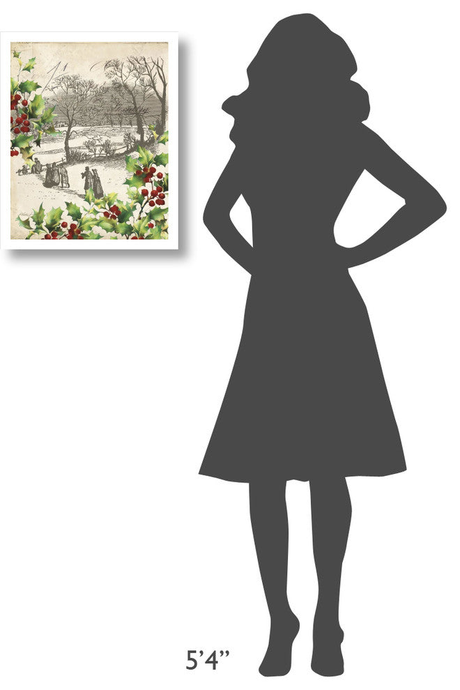 "Vintage Holiday I" Digital Paper Print by Katie Pertiet, 18"x22"