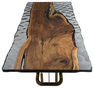 Arion Wavy Dining Table, 4-6 Seater