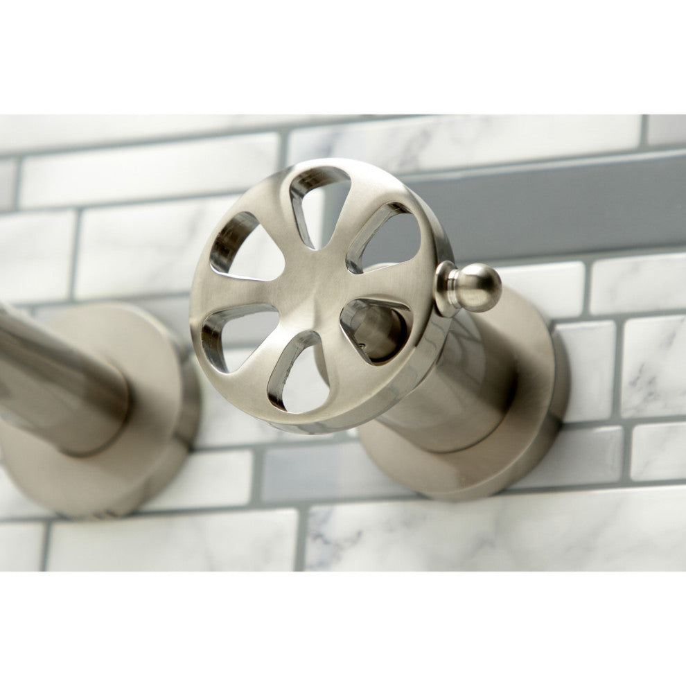 KS8058RX Wall Mount Tub Faucet, Brushed Nickel