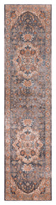 Surya Topkapi TPK-2305 5'3"x7'3" Rug, Burnt Orange/Navy/Aqua/Taupe/Black/Khaki